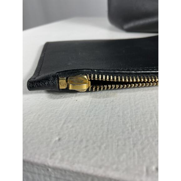 Saint Laurent 'Shopper' Black Leather Large Textured Tote Bag - Picture 5 of 16